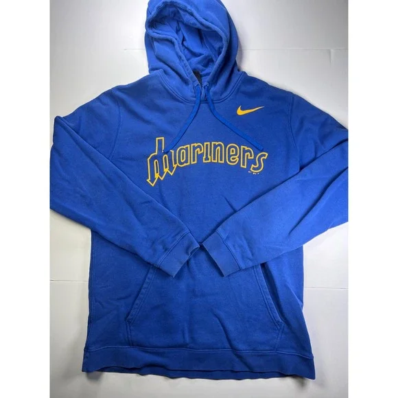 Nike Seattle Mariners Hoodie Mens XL Blue Cooperstown Collection Pullover MLB