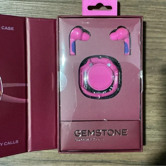 Gemstone Pink Wireless Earbuds