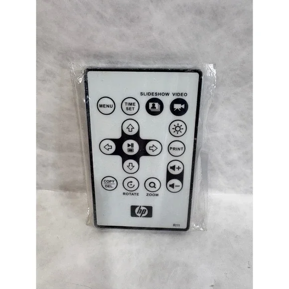 HP R11 Remote Control for Digital Photo Frame Multimedia White Black Slim Card