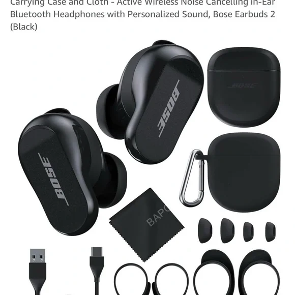 Bose Wireless Noise Cancelling Earbuds - Black