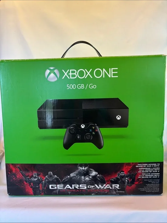 XBOX ONE 500GB/GO CONSOLE BUNDLE WITH BLACK WIRELESS CONTROLLER & POWER CABLE