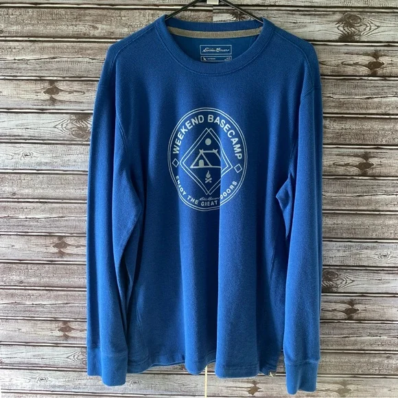 Eddie Bauer Men's Thermal Long-Sleeved Shirt‎ Size L