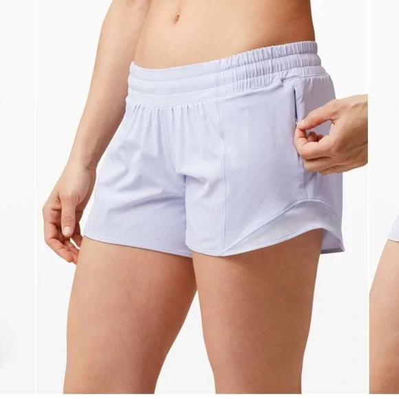 Lululemon Athletica Blue Athletic Shorts High-Waisted Design