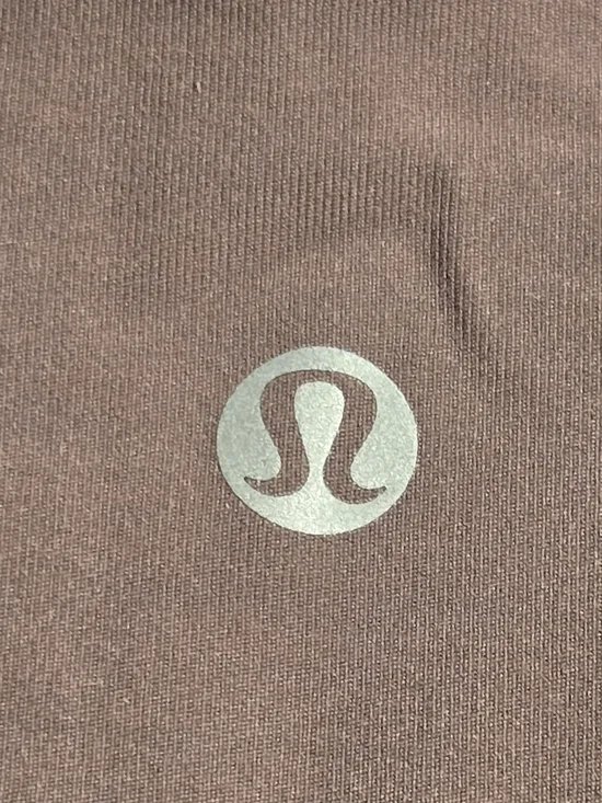 lululemon athletica Cropped Pants in Burgundy with Silver Logo Small 6