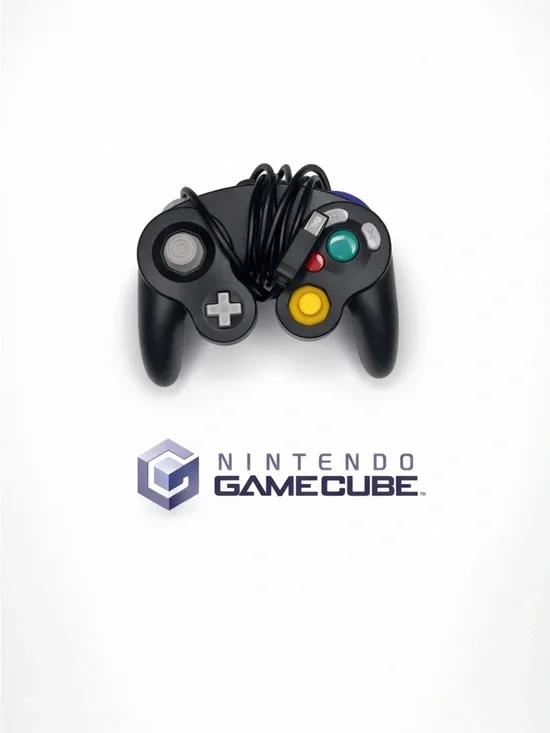 Nintendo GameCube Controller Black Third Party Tested Wired Retro Controller