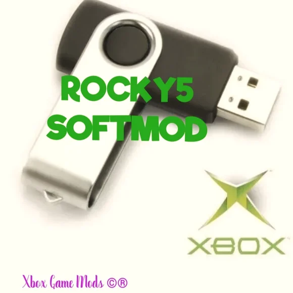 Original Xbox Rocky5 Softmod on USB Flashdrive