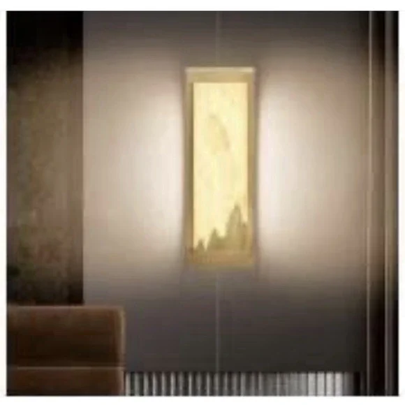 Hyunbae Alabaster Wall Sconces Brass Gold 3000K Warm Lighting