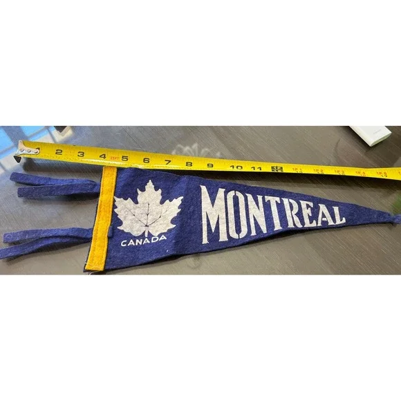 Vintage Pennant Montreal Canada Maple Leaf