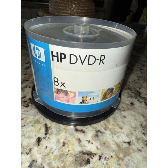 HP‎ DVD-R 4.7GB 120Min 8X New Sealed 50 Pack Spindle 4414