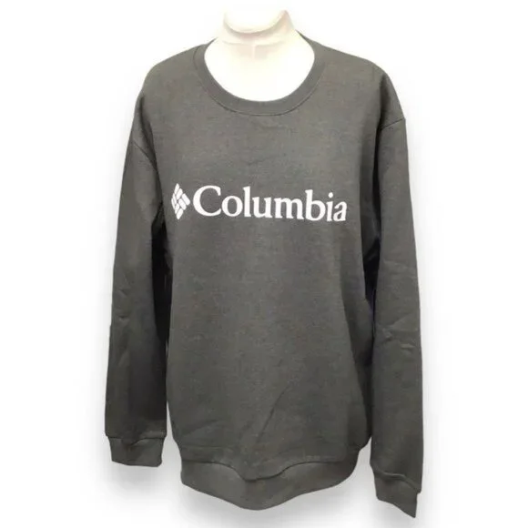 Columbia Mens Noe Valley III Crew Logo Sweatshirt, Gray, size XXL