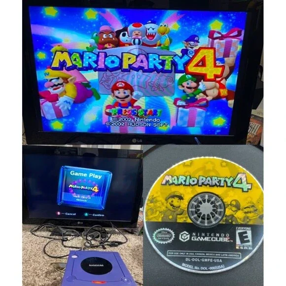 Mario Party 4 Disc Only - Tested (GameCube, 2002) Authentic MP4