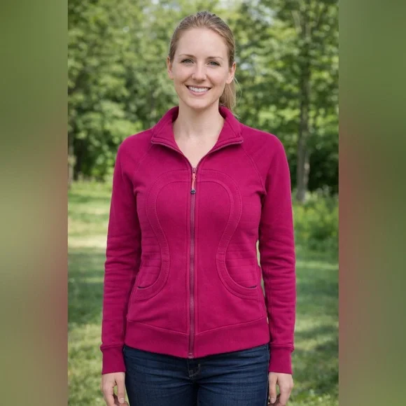 lululemon athletica Pink Bomber Jacket‎