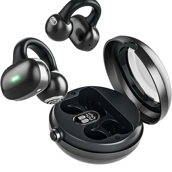 Wireless Earbuds with Charging Case - Black