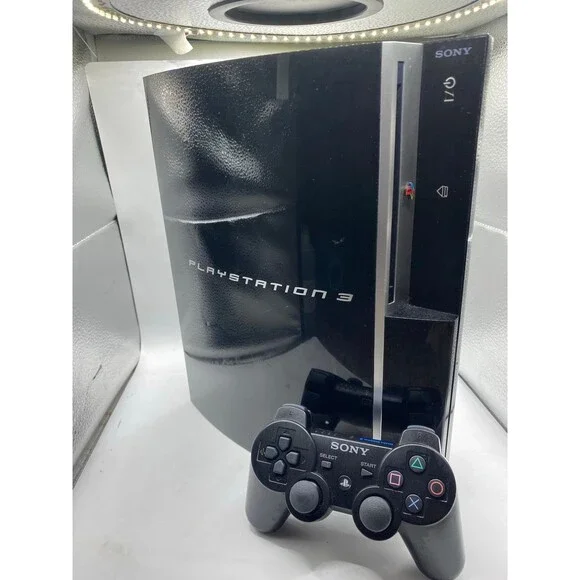 Sony Playstation 3 PS3 80GB System Fat 2USB + Controller + PlayStation Home