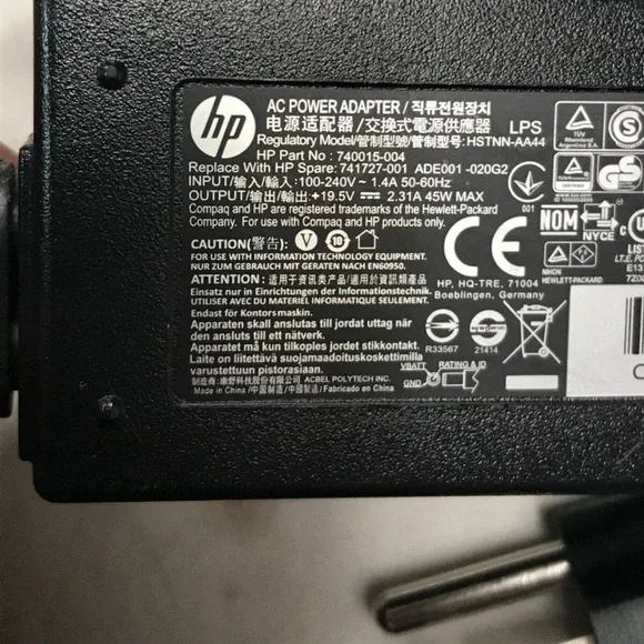 HP Black AC Power Adapter