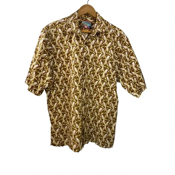 Vintage Joe Kealoha's by Reyn Spooner Button Up Shirt Size L 100% Cotton