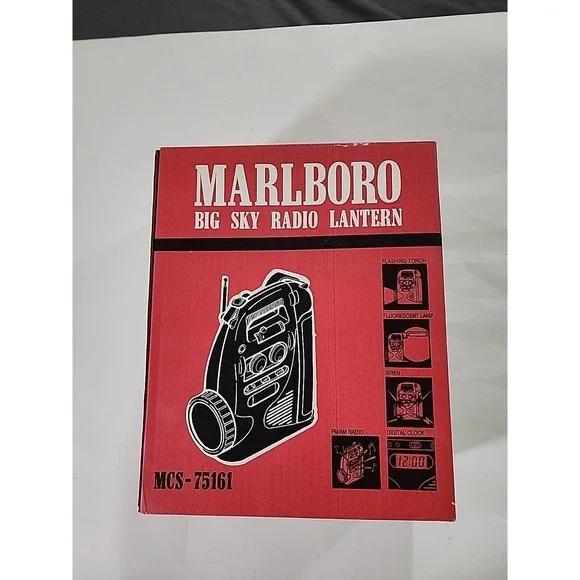Big Sky Radio-Lantern Marlboro Promo item New in‎ box