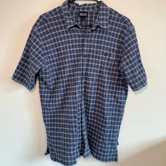 Patagonia Men’s Blue Back Step‎ Shirt Size Large