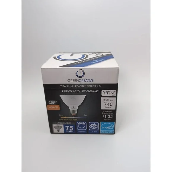 GreenCreative Titanium Crisp Series LED‎ Bulb PAR30 E26 12.5V 2700K 40° Dimmable