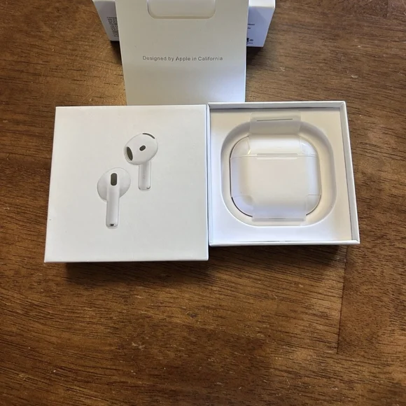 Apple Wireless Earbuds with White Charging Case