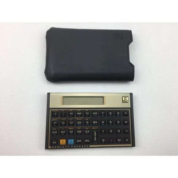 Vintage HP 12C Financial Business Real Estate Calculator Sleeve