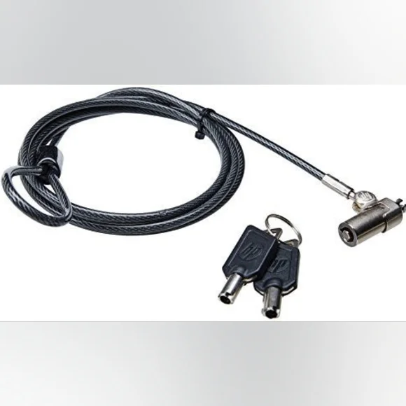 New HP Ultraslim Keyed Cable Lock H4D73AA Security Lock