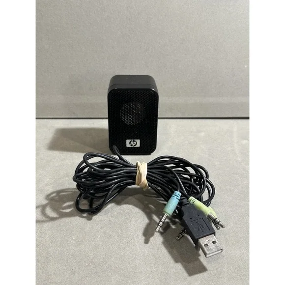 HP‎ Mini Speaker Laptop PC Tested Works ( 1 Speaker Only ) And Wires