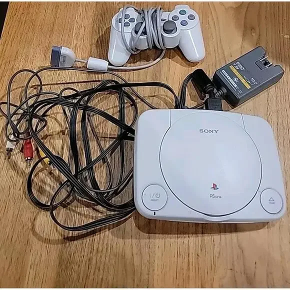 Official Sony PlayStation 1 PS1 Slim PSone Console Complete w Controller Vintage