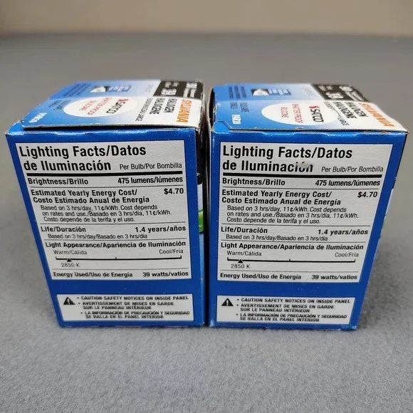 Sylvania 50 Watt Par 20 Flood Light Bulb 30⁰ Angle 475 Lumens Warm Lot Of 2 New