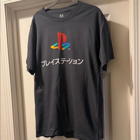 Sony PlayStation Logo Gray T-Shirt