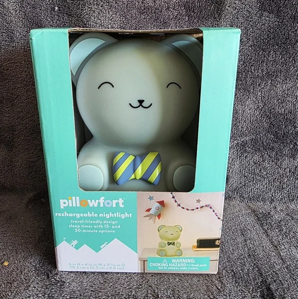 New Target Christmas Pillowfort Rechargeable camping silicone Nightlight Bear