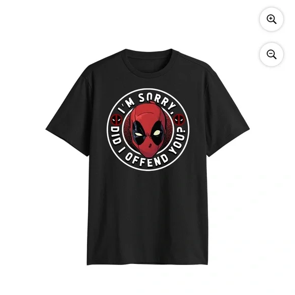 NWT Deadpool marvel Black Graphic T-Shirt