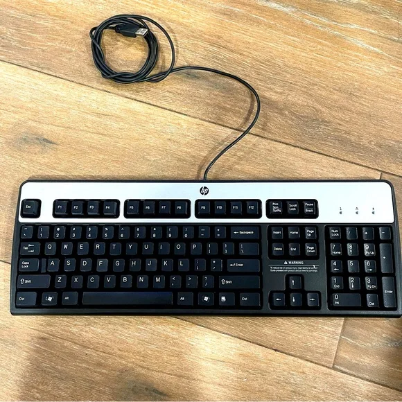 HP Wired PS2 Standard 104-Key Desktop Keyboard KU-0316 434820-002 537745-001