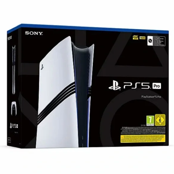 Sony PS5 Pro Console - Black and White