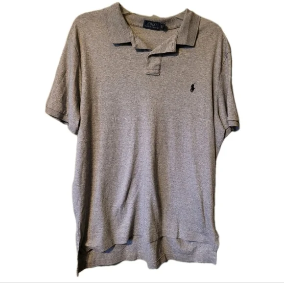 Polo by Ralph Lauren Shirt XL Gray Quiet Luxury Old Money Golf Polo