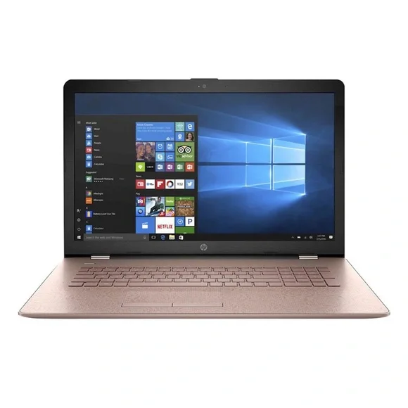 HP Rose Gold - Roses 17.3” Laptop - Works Great Used - Model 17-BS013CY- 2017