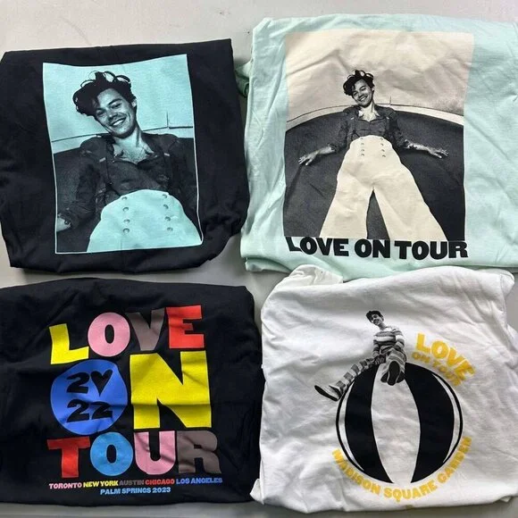 Lot of 4 Harry Styles Love On Tour T-Shirts Pick Your Size!