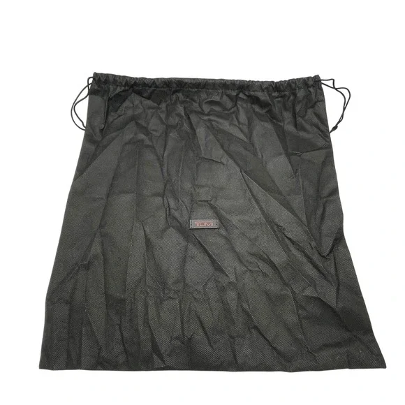 TUMI Black Drawstring Dust Bag Laundry Bag Red Logo‎