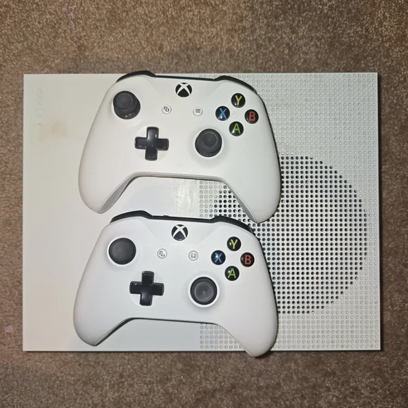 Xbox White Gaming Console with Controllers