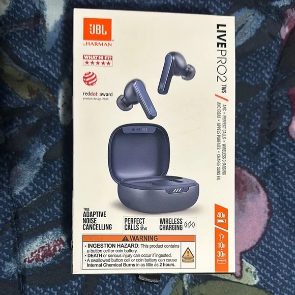 JBL Live Pro 2 TWS Wireless Earbuds - Silver