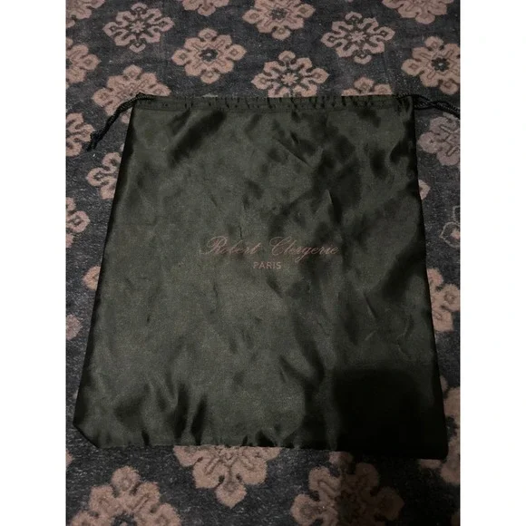 Robert‎ Clergerie Paris Shoe Bag Dust Bag Storage Drawstring Green Travel