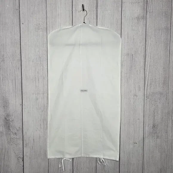 Dolce & Gabbana Garment Bag White Dress Cover Travel Storage 19.5x35.5