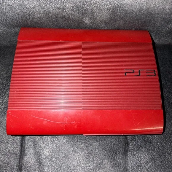 Sony PlayStation 3 Red God Of War Video Game Console Used Pre Owned PS3 Works PS