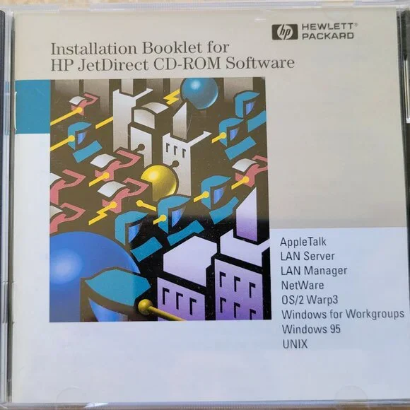 Vintage - HP Installation Booklet for HP JetDirect Software 2 CDs, 1996