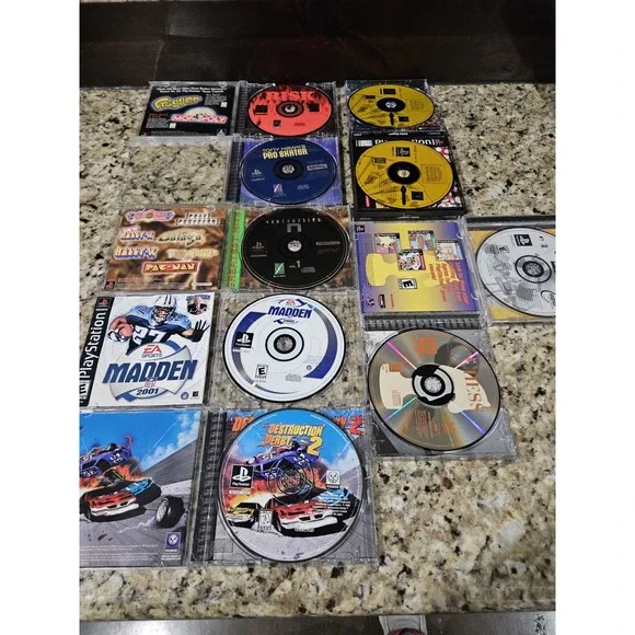 Lot of 8 Sony Playstation PS1 complete 7 Games in cases with manuals