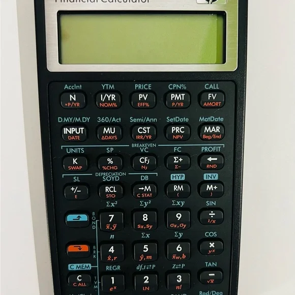 HP Financial Calculator - Black and Gray