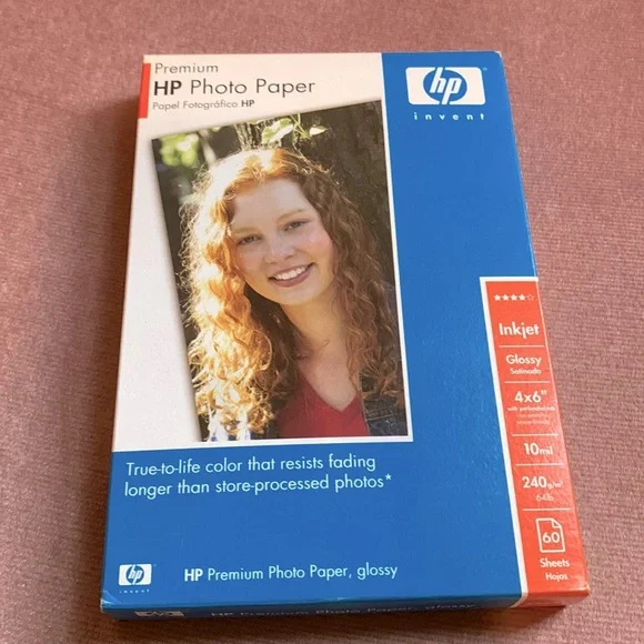 60 piece HP premium photo paper 🔘