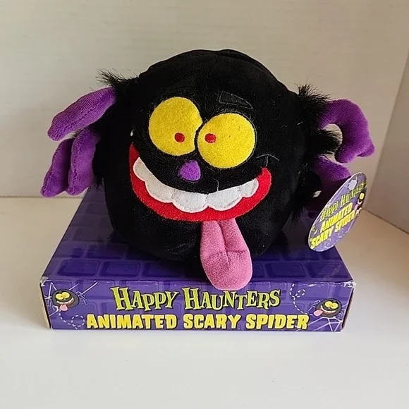 Happy Haunters Animated Scary Spider Plush Halloween Toy My Favorite Company