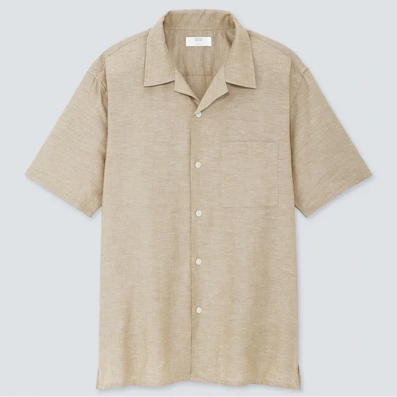 Uniqlo Linen cotton short sleeve shirt