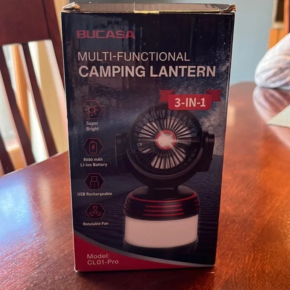 NEW! Bucasa Multi Functional Camping Lamp